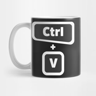 Ctrl + V  - Computer Programming - Dark Color Mug